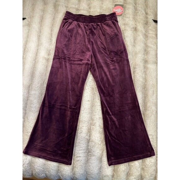 Lark + Grey Maternity Burgundy Sweat Pants Size Small - Picture 1 of 9